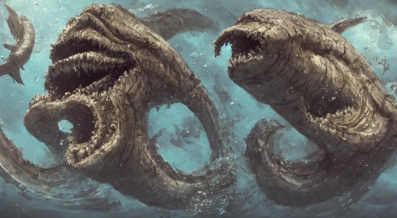 Image similar to Underwater Leviathan, happy, emotion, concept art, cinematic