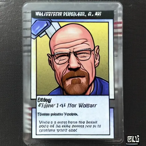 Image similar to walter white in a pokemon card