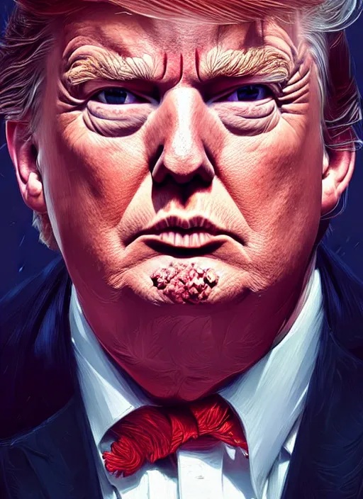 Highly detailed portrait of President Trump, in GTA V, | Stable Diffusion