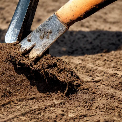 Image similar to platipus digging the ground with a shovel, realistic, professional photo, 4k, super detailed