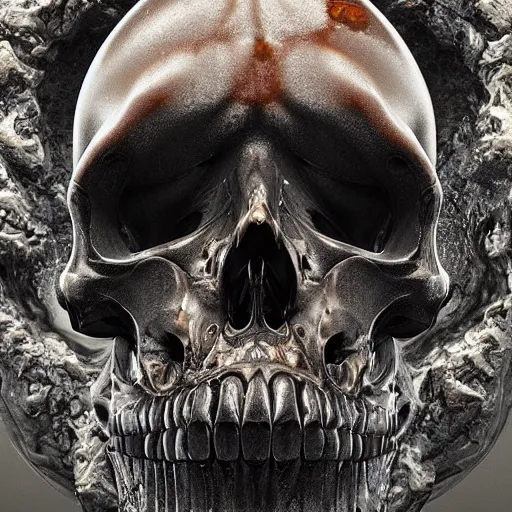 Image similar to portrait_of_a_melting_skull._intricate_abstract._intricate_artwork._by_Tooth_Wu_wlop_beeple_dan_mumford._octane_render_trending_on_artstat