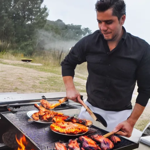 Image similar to edu gasapar cooking on a bbq