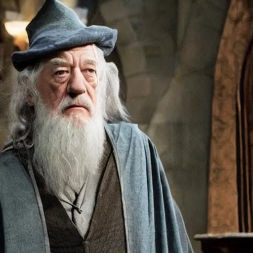 Image similar to ian mckellen as dumbledore in harry potter