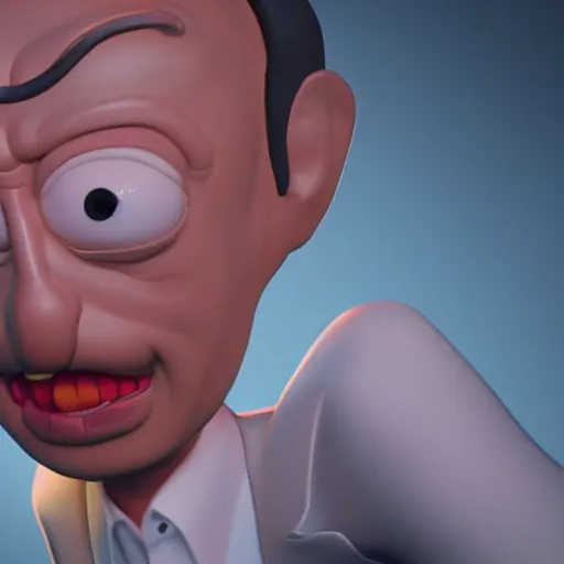 Prompt: rick from rick and morty 3 d render photorealistic unreal engine photorealistic ultra - realistic adultswim by alexandre touguet