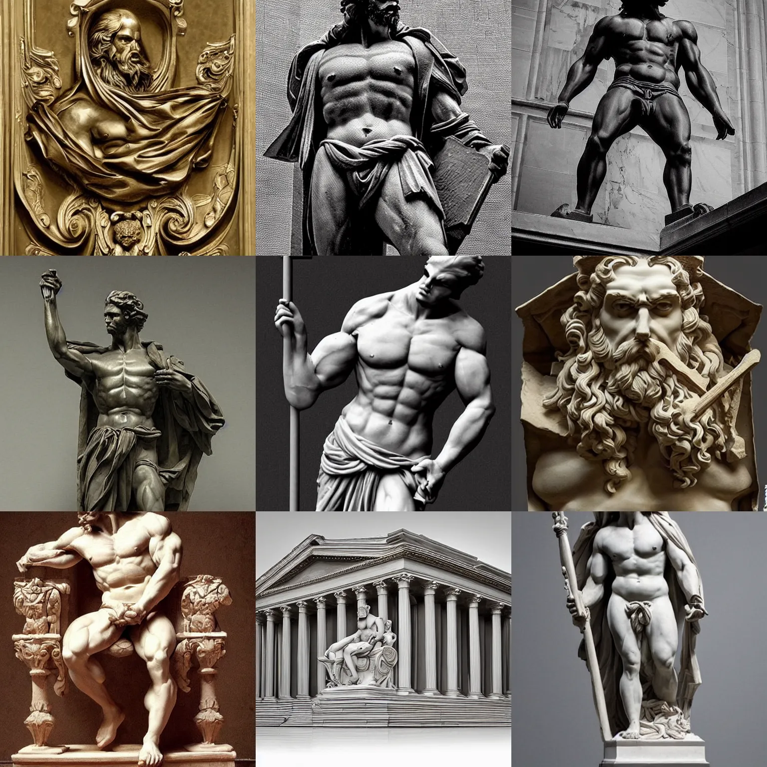 Prompt: man, neo - classical style, very detailed, masterful, imposing and dominating