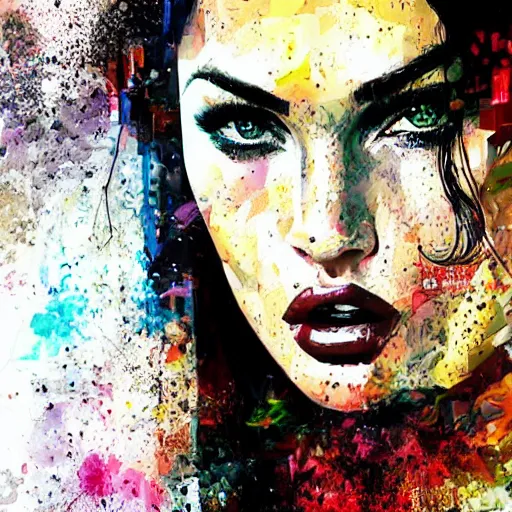 Image similar to megan fox by yossi kotler, ultra detailed