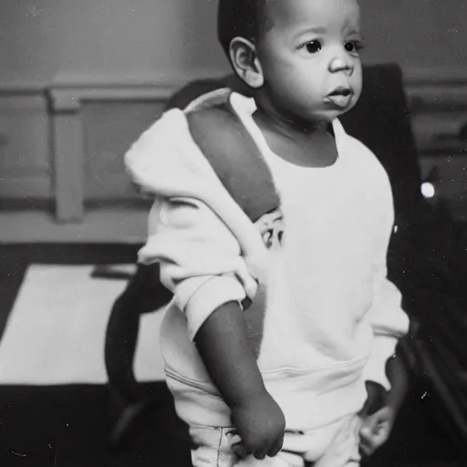 Prompt: a photograph of baby Jay Z