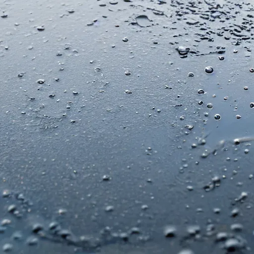 Prompt: a high resolution photograph of an oil slick on a puddle