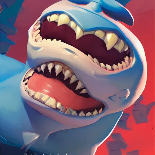 Image similar to face icon stylized minimalist street sharks, loftis, cory behance hd by jesper ejsing, by rhads, makoto shinkai and lois van baarle, ilya kuvshinov, rossdraws global illumination