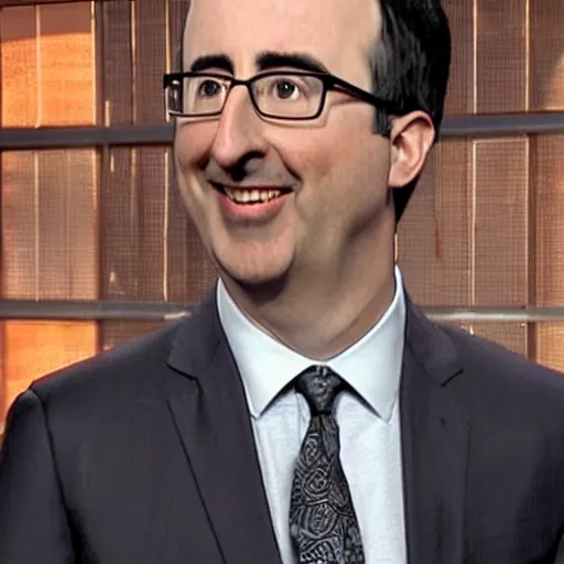 Prompt: john oliver marries a cabbage