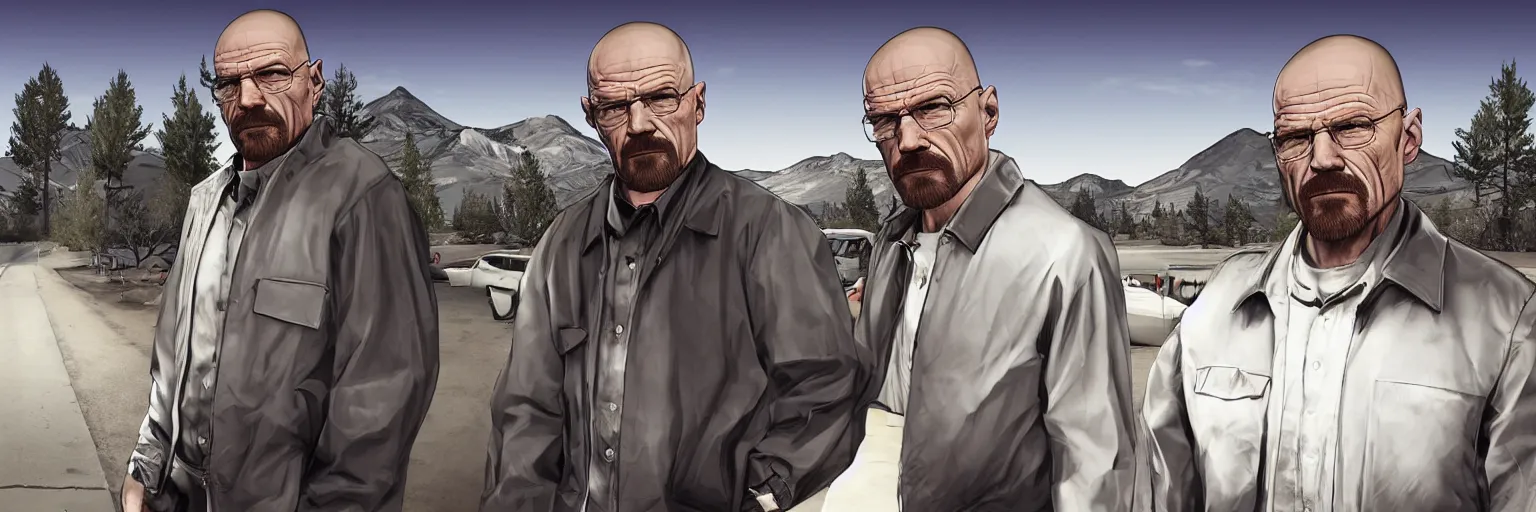 Image similar to Walter White GTA loading screen