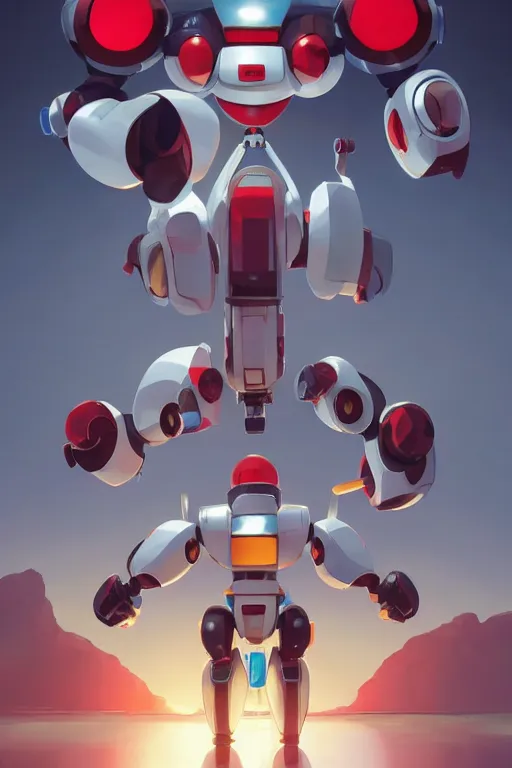 Image similar to metabots medabots medarotto medarot robot minimalist comics, behance hd by jesper ejsing, by rhads, makoto shinkai and lois van baarle, ilya kuvshinov, rossdraws global illumination ray tracing hdr radiating a glowing aura