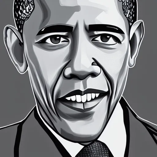 Prompt: Barack Obama by Kentaro Miura