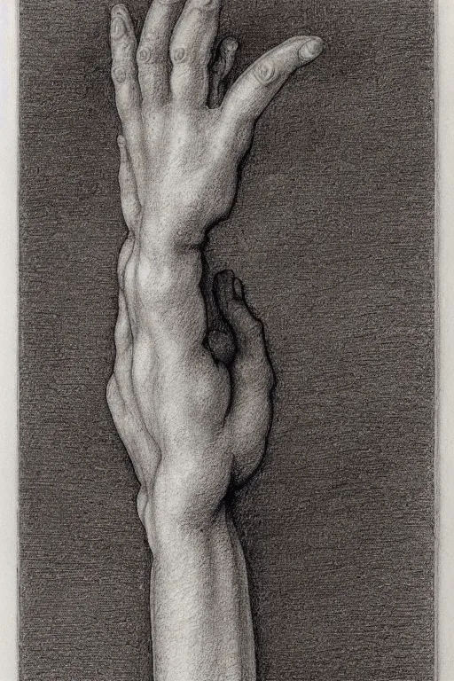 Prompt: praying hands, pencil-drawing by albrecht-durer