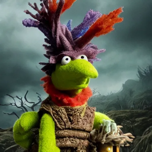 Image similar to fraggle rock as elden ring characters