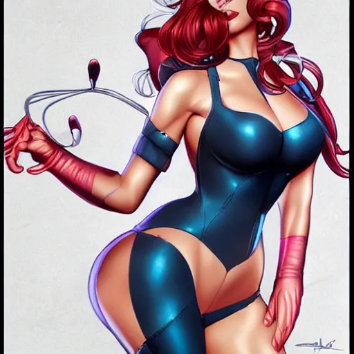 Image similar to artgerm pinup