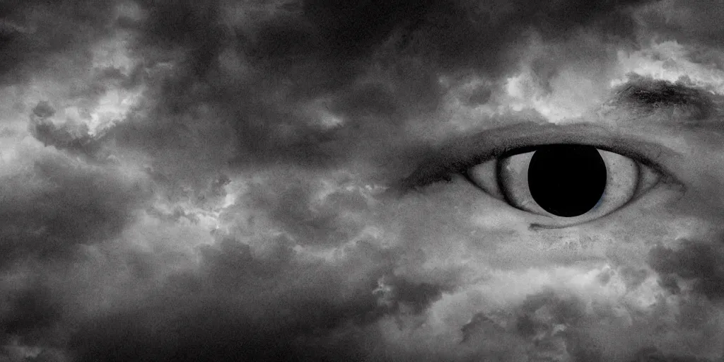 Image similar to eyes in the storm watching you, hell