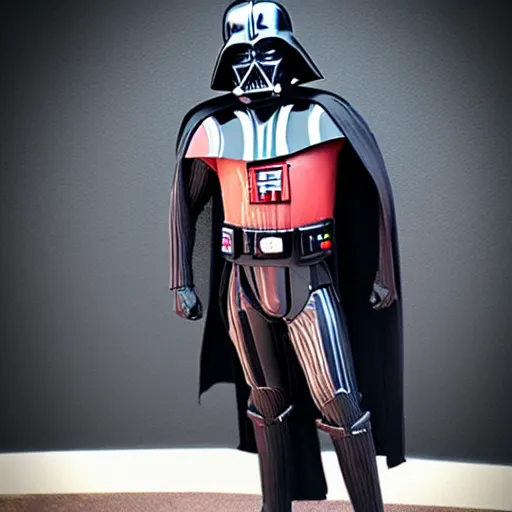 Image similar to darth vader with abs