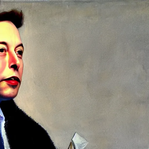 Prompt: Portrait of Elon Musk, by Vermeer