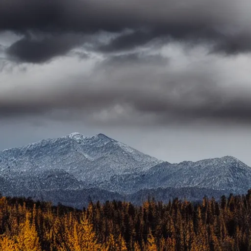 Image similar to mountains made of light under a bright cloudy sky, grainy photograph