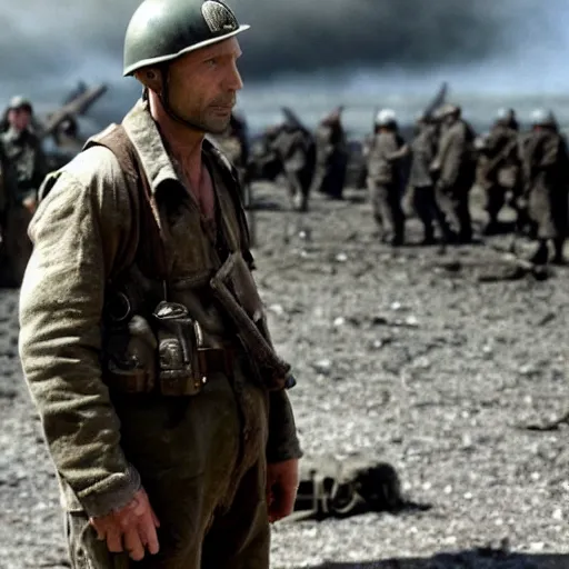 Image similar to Mads Mikkelsen starring in Saving private Ryan