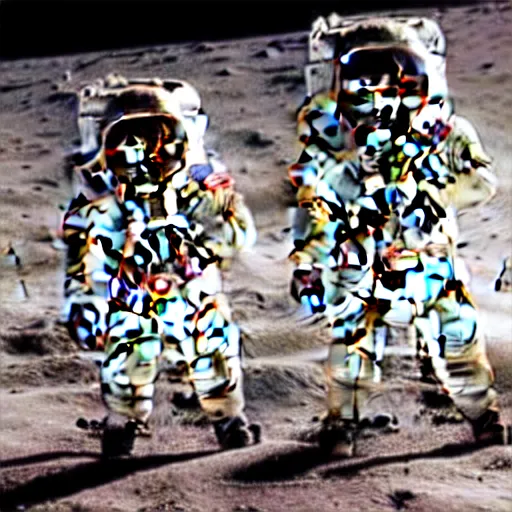 Image similar to astronauts on the first mission to the moon