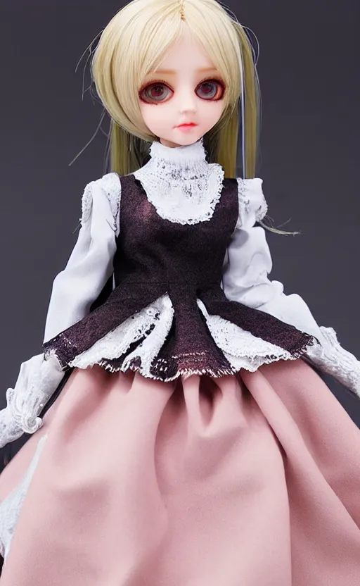 Image similar to dollfie in Sleeveless turtleneck baroque dress