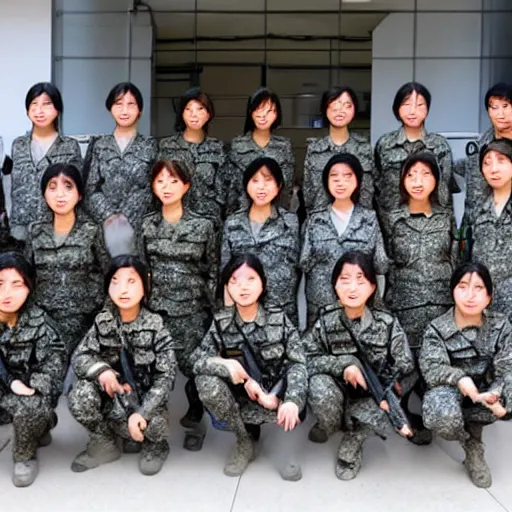 Prompt: female south korean counterterrorist unit 7 0 7 th special mission group, tactical training c 1 0. 0