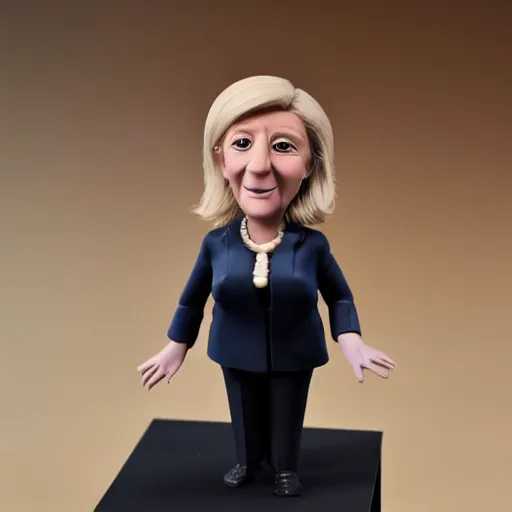 Prompt: marine lepen claymation