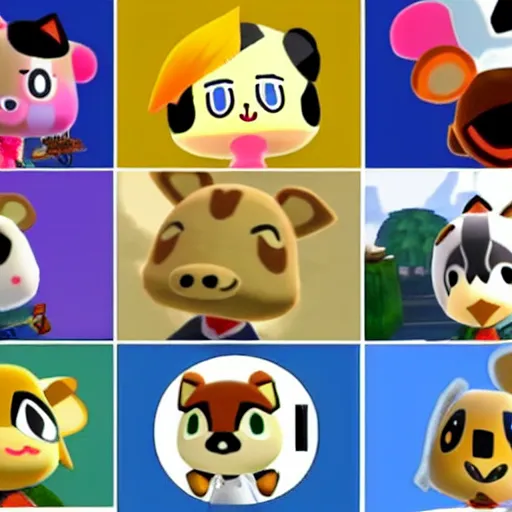 Image similar to Animal Crossing characters in GTA V