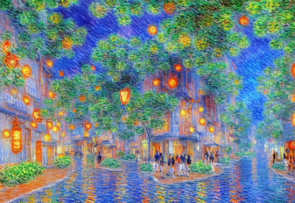 Image similar to tokyo anime scenery, very anime scenery in impressionist style, anime trending artwork, anime painter studio, by claude monet