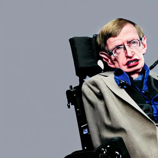 Prompt: Live Action Still of Stephen Hawking in Harry Potter, real life, hyperrealistic, ultra realistic, realistic, highly detailed, epic, HD quality, 8k resolution, body and headshot, film still