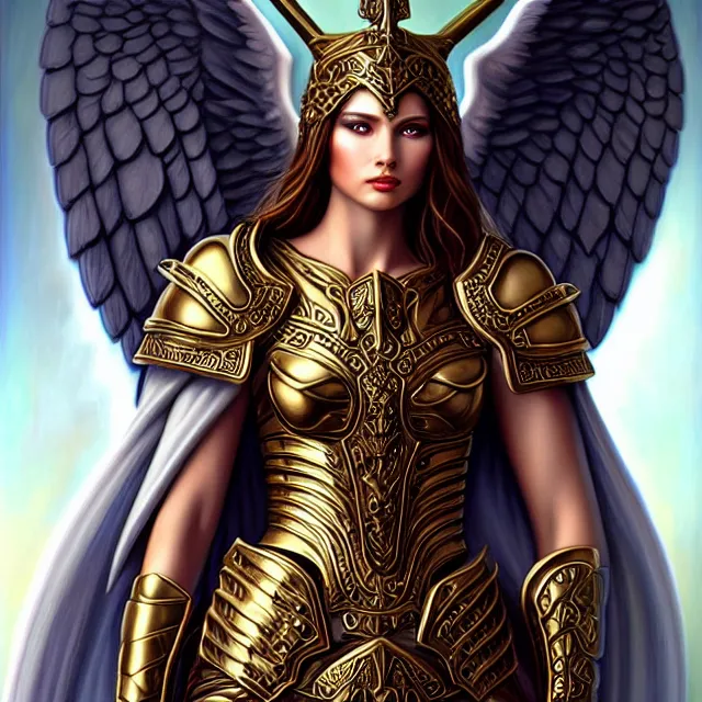 Prompt: beautiful!! angel warrior with ornate armour and robes artgerm anne stokes highly detailed 8 k hdr smooth sharp focus high resolution award - winning photo photorealistic
