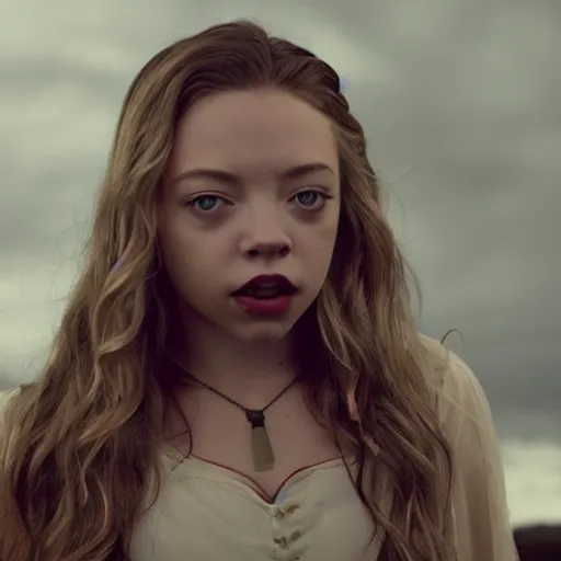 Image similar to sydney sweeney as a vampire