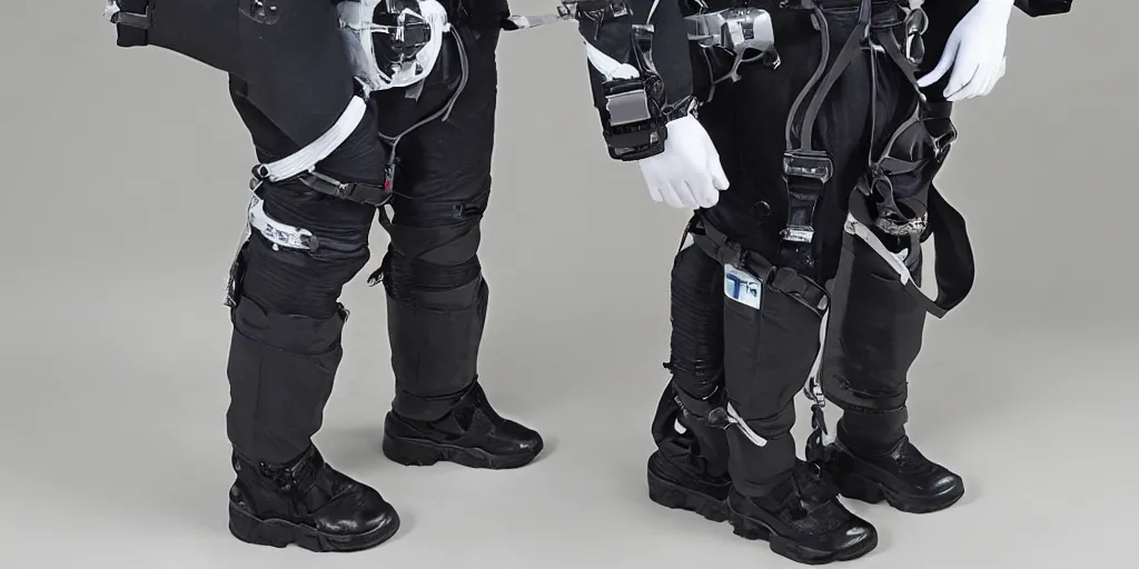 Image similar to photo of high-tech space suit design exoskelet