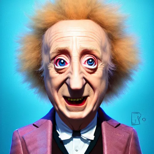 Image similar to an epic chibi comic book style portrait painting of gene wilder, character design by mark ryden and pixar and hayao miyazaki, unreal 5, daz, hyperrealistic, octane render, cosplay, dynamic lighting, intricate detail, cinematic