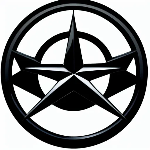 Image similar to Mercedes logo, vector graphics