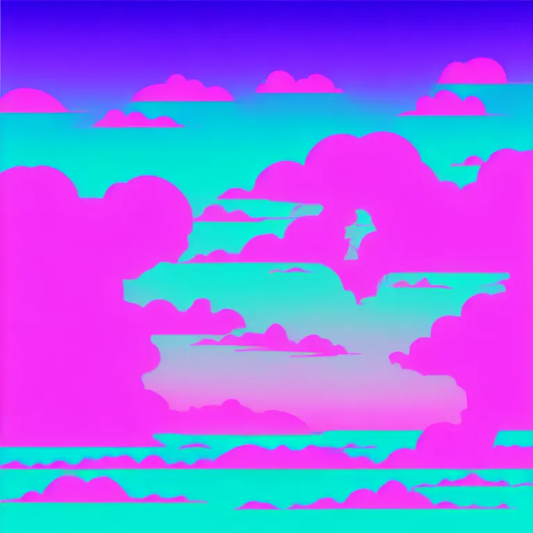 Image similar to a beautiful and balanced vaporwave. composition