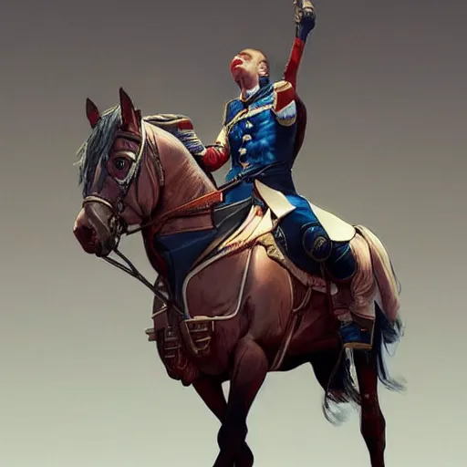 Prompt: a man resembling milo yianopolous riding a uniform. sharp colour photograph. soft lighting. depth of field. trending on artstation.