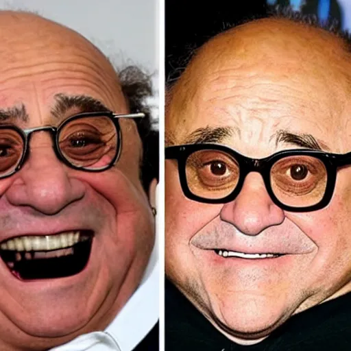 Prompt: Danny Devito is Leonardo Da Vinci\'s vesuvius man