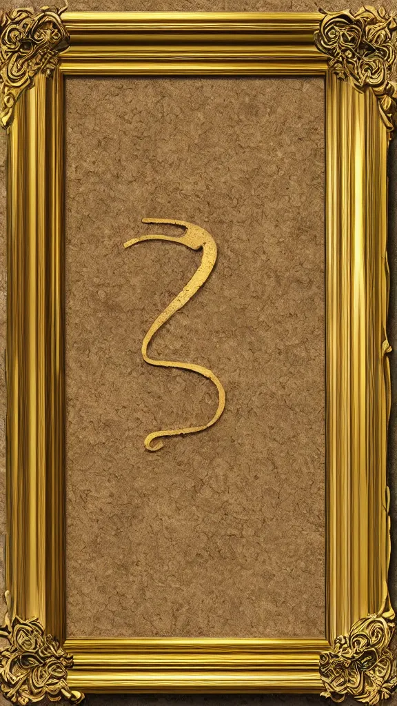 Prompt: oil painting of the letter M uppercase M readable letter baroque with frame photorealistic sharp render