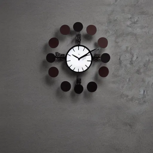 Image similar to a wall clock designed by Ron arad