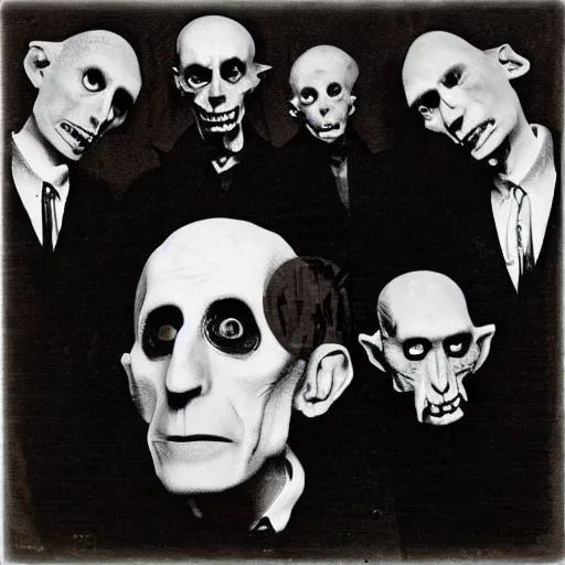 Image similar to count orlok punk band album cover