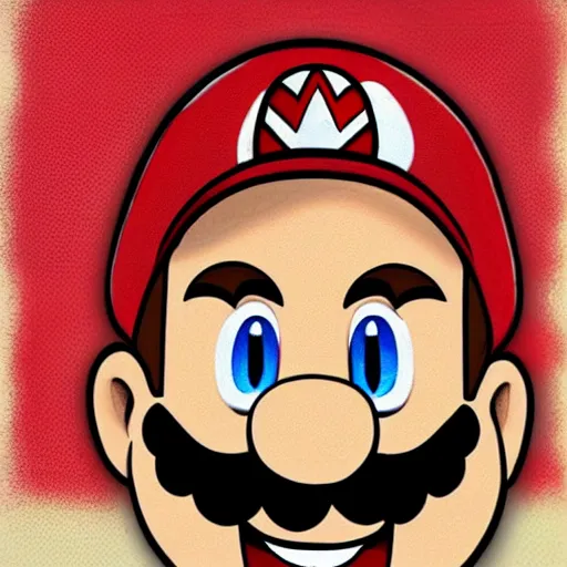 Image similar to super mario caricature