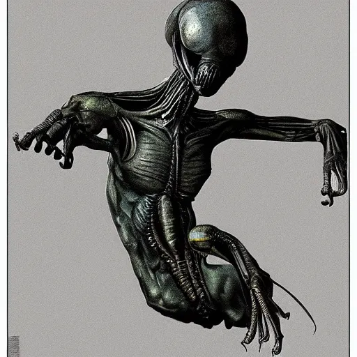 Image similar to alien by repin