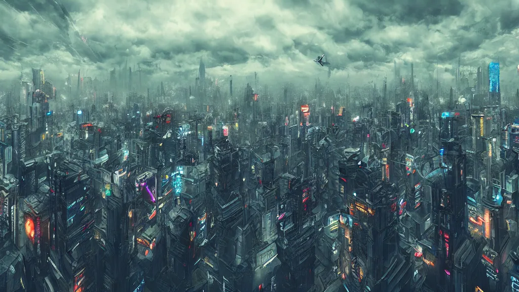 Cyberpunk – Altered Carbon – City View [1080p] –