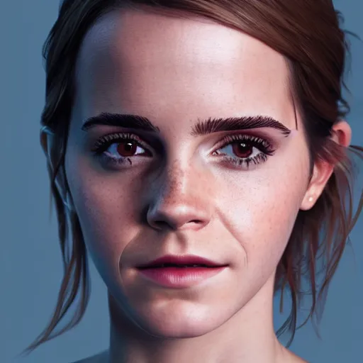 Image similar to portrait of emma watson, 8 k uhd, unreal engine, octane render in the artstyle of finnian macmanus, john park and greg rutkowski