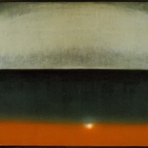 Image similar to the abstract painting'arctic void ', by caspar david friedrich!!!, by rothko!!!