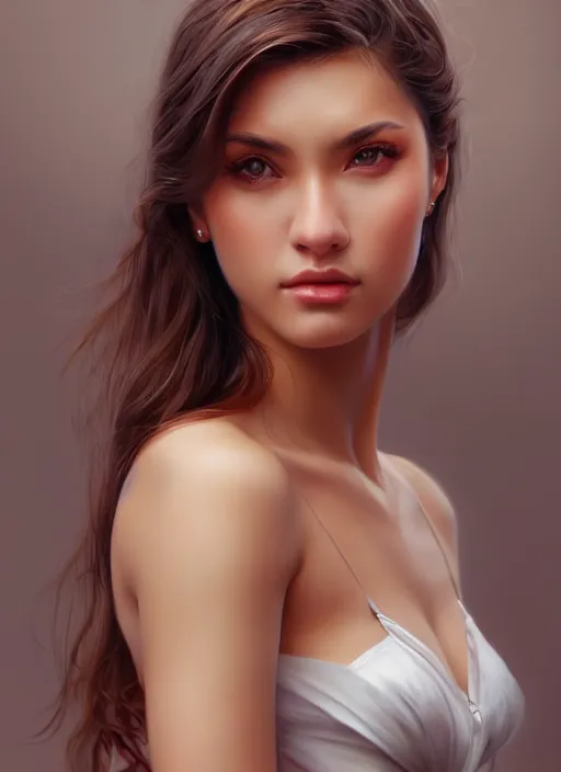 Image similar to photo of a gorgeous young woman in the style of stefan kostic, realistic, sharp focus, 8k high definition, insanely detailed, intricate, elegant, art by stanley lau and artgerm