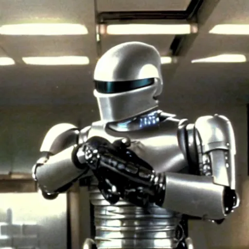 Image similar to robocop got milk commercial